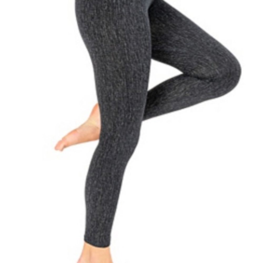 Muk Luks Fleece Lined Denim Leggings Size M/L